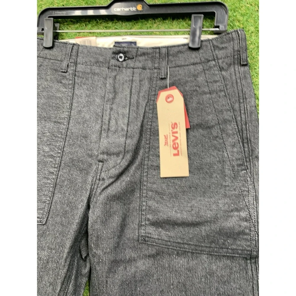 Levis True Utility Pants Mens 32x30 Dad Military Straight Adjustable Waist NWT